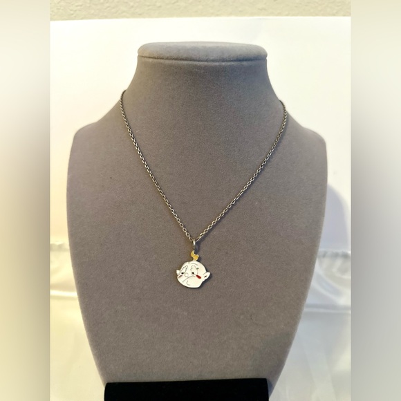 Dior Super Rare Cry Baby 925 Sterling Silver Enamel Necklace w/ Velvet Pouch - Picture 15 of 16